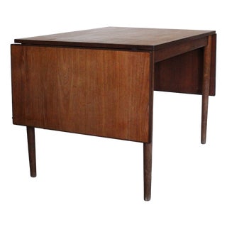 Vintage Danish Teak Dining Table with Leaves, 1960s For Sale