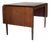 Vintage Danish Teak Dining Table with Leaves, 1960s For Sale