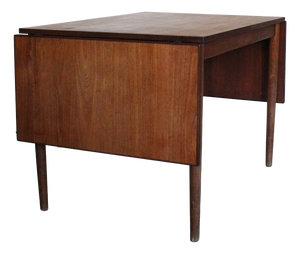Vintage Danish Teak Dining Table with Leaves, 1960s