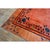 1920s Coral Open Field Antique Chinese Art Deco Square Knotted Pile Floral Rug For Sale - Image 4 of 10
