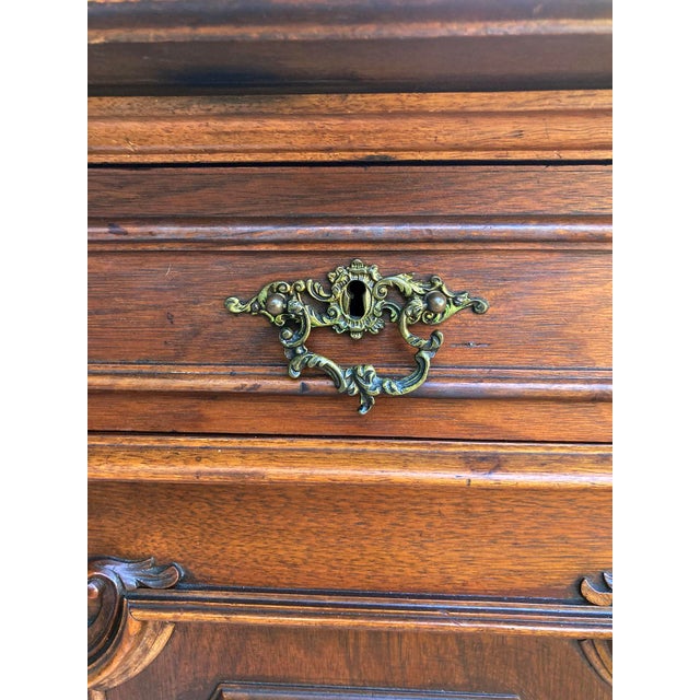 Wood Antique French Provincial Buffet For Sale - Image 7 of 11