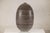 Large Artisan Ceramic Vase with Fine Linear Decoration in Brown and Cream For Sale - Image 14 of 16