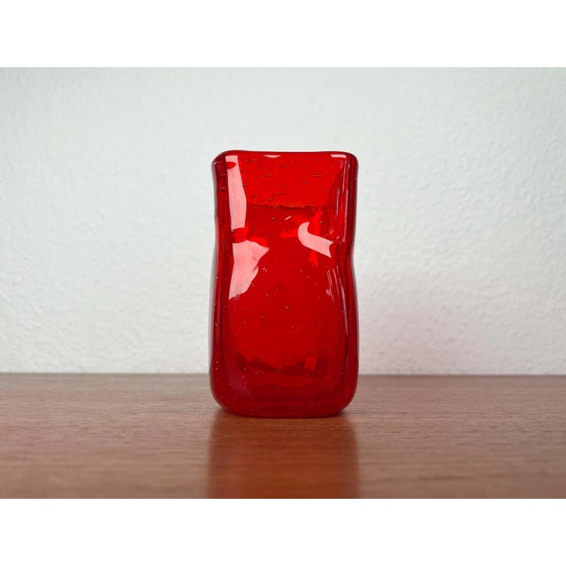 Glass Mid-Century Modern Scandinavian Glass Vase, 1960s For Sale - Image 7 of 16