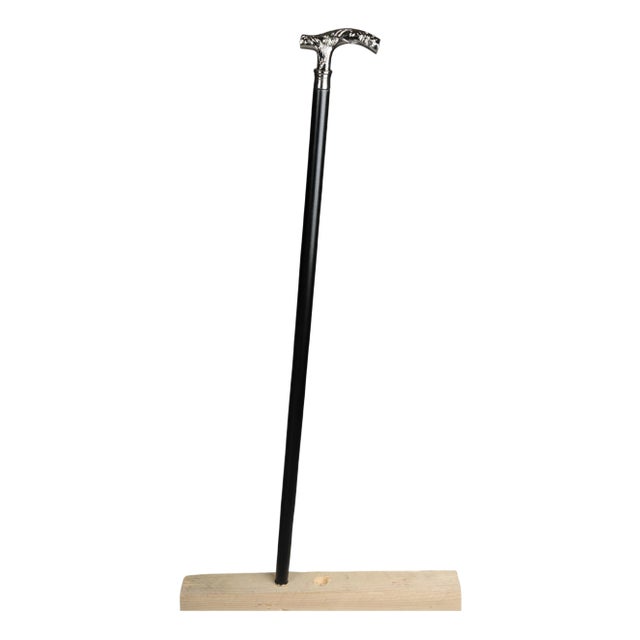 Vintage Art Nouveau Walking Stick in Bronze For Sale