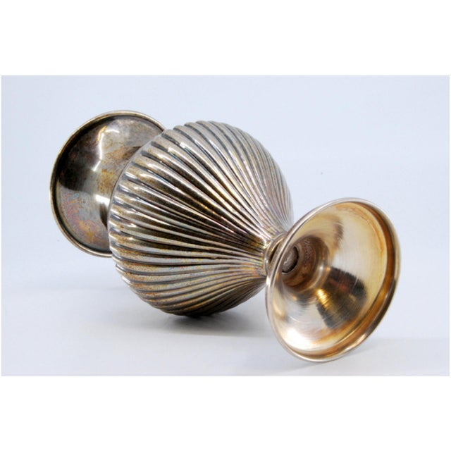 Small Fluted Silver Jug with Smooth Bowl and Base For Sale - Image 6 of 10