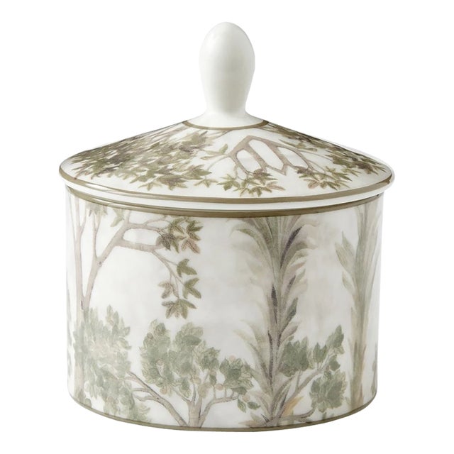 Vintage MCM Spode Kit Kemp Tall Trees Covered Sugar Bowl For Sale