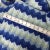 1980s Vintage Wool Hand Knitted Chevron Design Throw For Sale - Image 5 of 8