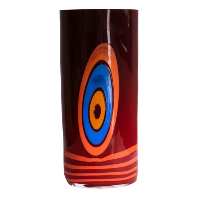 Blue Tramonto in Laguna Vase by Carlo Moretti, 1998 For Sale - Image 8 of 8