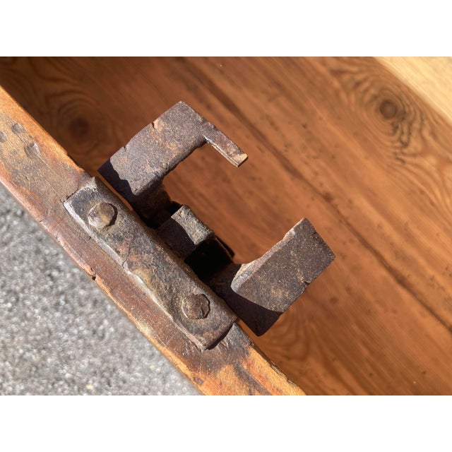 Mid 19th Century Pine Trunk or Blanket Chest in Original Paint For Sale - Image 11 of 15