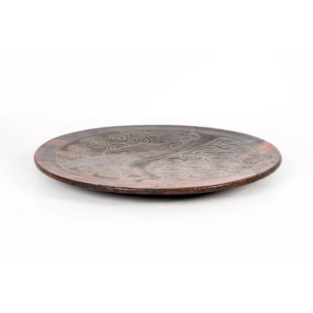 Clyde Burt Clyde Burt Ceramic Charger For Sale - Image 4 of 7