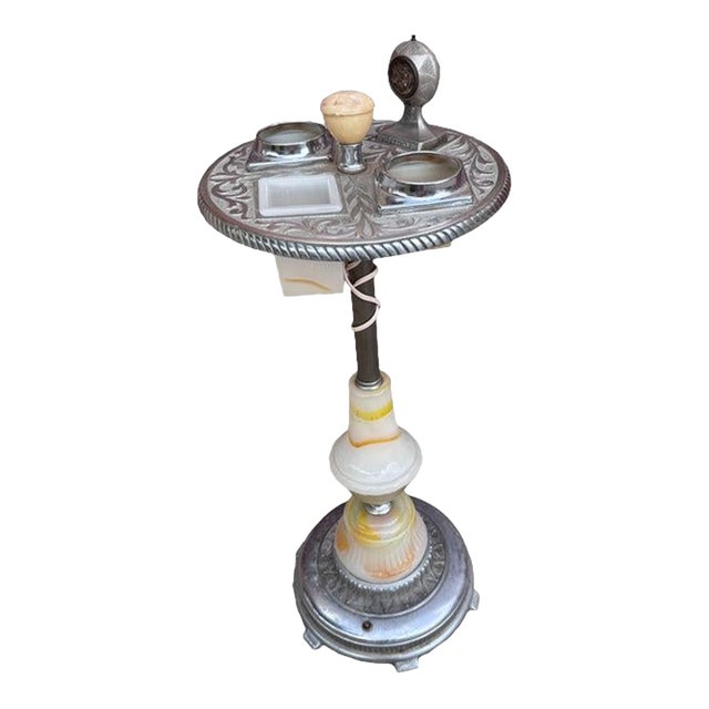 Vintage Art Deco Floor Smoking Stand Ashtray For Sale