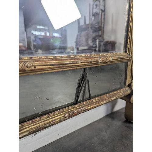 2000 - 2009 Regency Style Mirror with Carved Giltwood Panels For Sale - Image 5 of 8