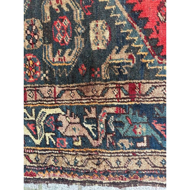 Mid-Century Tribal Hamadan Rug, 1940s For Sale - Image 18 of 18