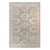 Rug & Kilim’s Distressed Rosette Rug in Beige and Blue, 8x10 For Sale