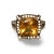 14K White & Black Gold Citrine & Diamond Ring Stunning 14K White & Black Gold Citrine & Diamond Ring featuring a natural...