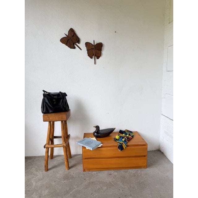 Antique Butterfly Wall Decorations, 1900s, Set of 2 For Sale - Image 3 of 18