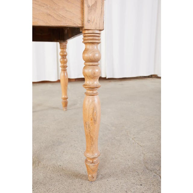 19th Century Country French Fruitwood Farmhouse Console Table For Sale - Image 10 of 13