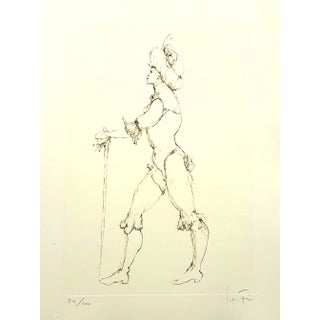 Leonor Fini - The Cane - Original Handsigned Lithograph 1986 For Sale