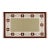 Part & Parcel Goods Wool Chain Rug 2’6” x 10', Sage, Chocolate, Celadon and Eggshell For Sale