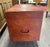 Antique Anglo-Indian Leather Campaign Trunk For Sale - Image 4 of 12