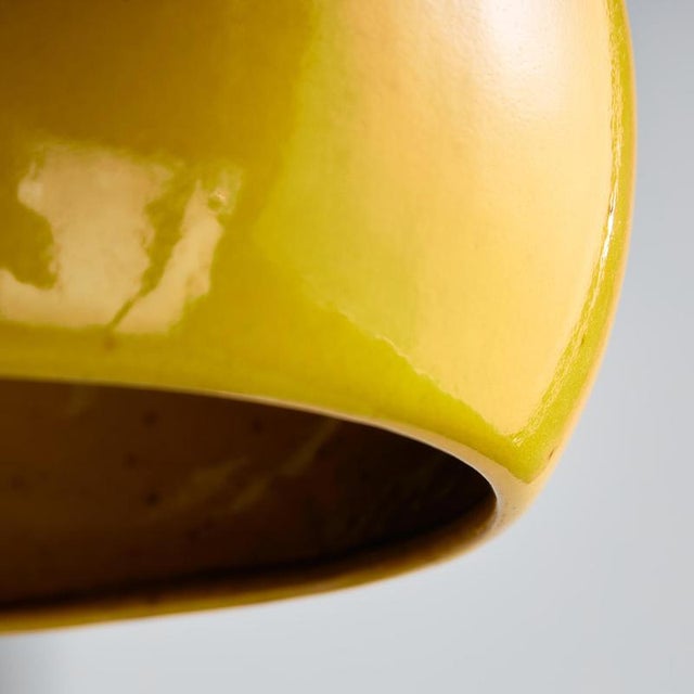 Blue Vintage Ceramic Pendant Light, 1970s For Sale - Image 8 of 11