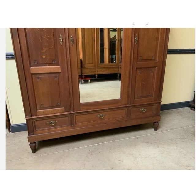 Vintage Art Deco Wardrobe, 1930 For Sale - Image 10 of 12