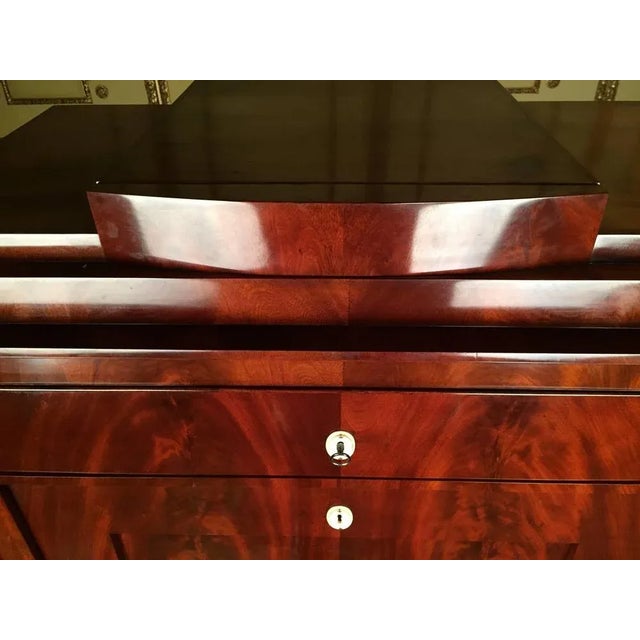 Wood 19th Century Biedermeier Secretaire in Mahogany, 1830-1850s For Sale - Image 7 of 11