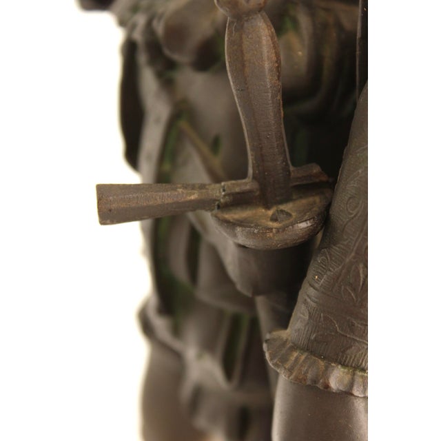 Antique Large Spelter Sculpture of Renaissance Nobleman, French 19th Century For Sale - Image 11 of 15