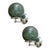 Luxury modern green-petrolio sphere in Murano glass working with “Ballotton ” traditional tecnique. Design in very...