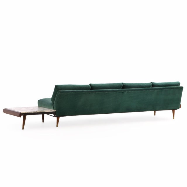 Wood Mid-Century Modern Platform Sofa Attributed to Adrian Pearsall for Craft Associates, C. 1960. For Sale - Image 7 of 8
