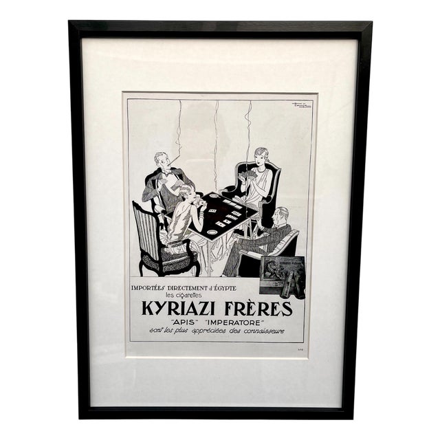 French Art Deco Advertising Print by Kyriazi Frères, 1920s For Sale