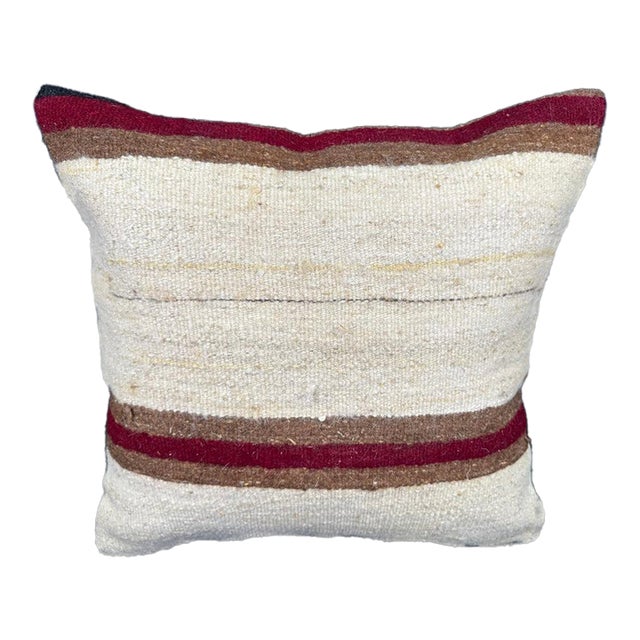 Turkish Hemp Pillow Cushion Natural Beige Brown Cushion Cover 20x20 For Sale