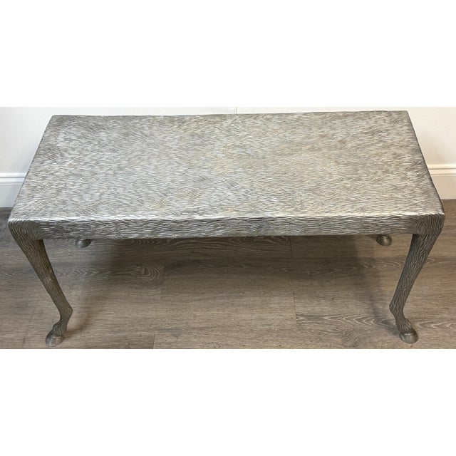 Sculptural Zoomorphic Cast Zinc Alloy Coffee Table Manner of John Dickinson For Sale - Image 10 of 17