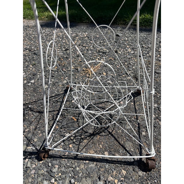 Victorian Wire Planter, Circa 1860-80. For Sale In Philadelphia - Image 6 of 11
