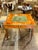 This 19th c. French Inlaid Games Table features mahogany, maple and satinwood. Featuring a gorgeous inlaid pattern and a...