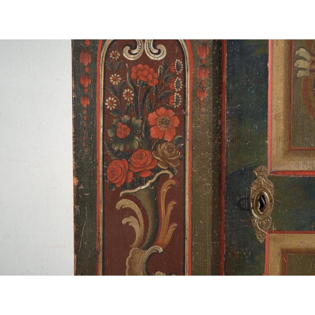 Antique Central European Folk Art Painted Cabinet For Sale - Image 14 of 16