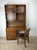 Mid Century Campaign Style Writing Desk With Shelving Unit For Sale - Image 9 of 18