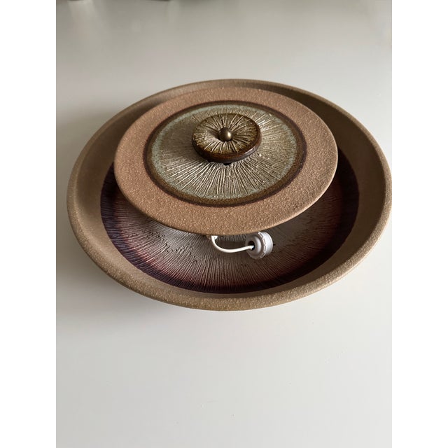 A piece of ceramic art for the wall! hard to find and beautiful (large model!) stoneware wall lamp designed by noomi...