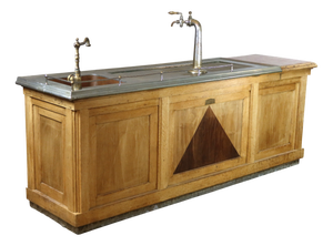 Large Antique Bar in Oak, 1890s