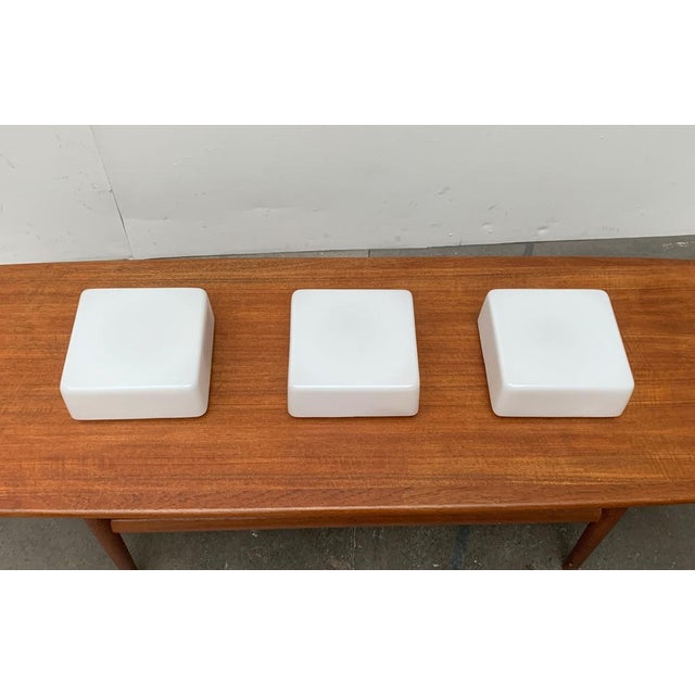 Mid-Century Modern Mid-Century German Minimalist Wall or Ceiling Lamps from Rzb, Set of 3 For Sale - Image 3 of 18