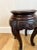 Antique oriental quality carved jardiniere stand having a quality carved circular top above a wonderful carved frieze with...