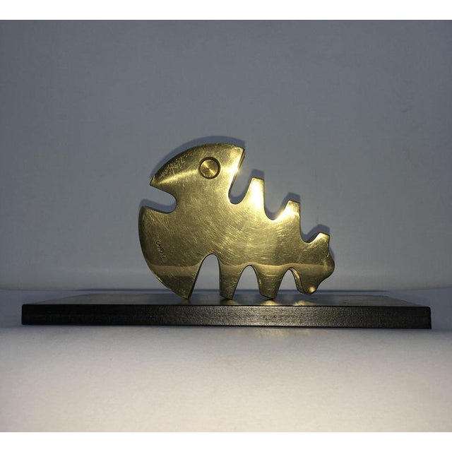 Painted Metal Abstract Life Sculpture, 1980 For Sale - Image 15 of 16