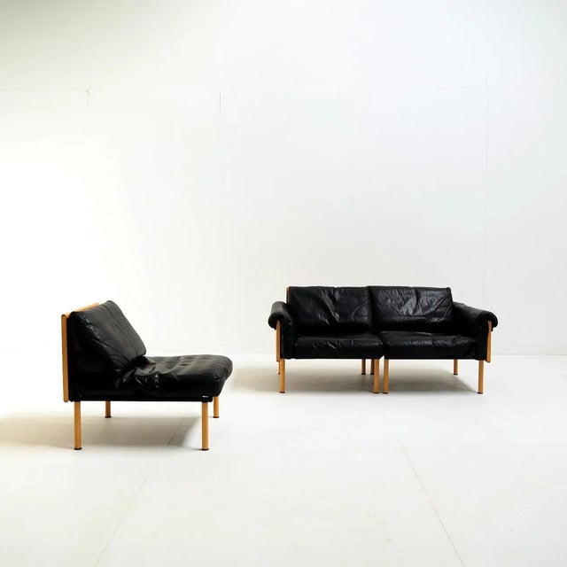 Mid-Century Modern Model Ateljee Modular Sofa by Yrjö Kukkapuro for Haime Finland, 1960s, Set of 3 For Sale - Image 3 of 11