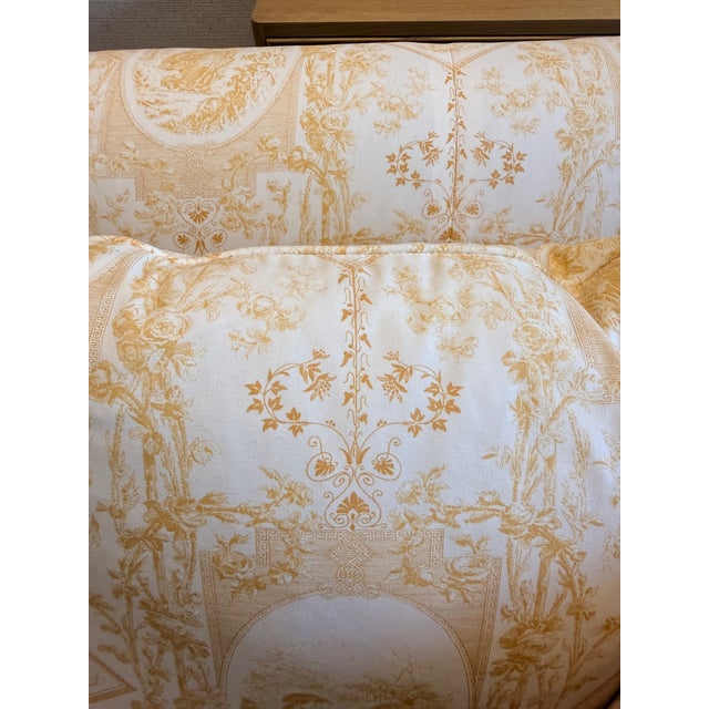 Custom Made Titley & Marr Toile Settee For Sale - Image 11 of 14