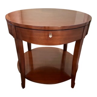 Barbara Barry Walnut Side Table For Sale