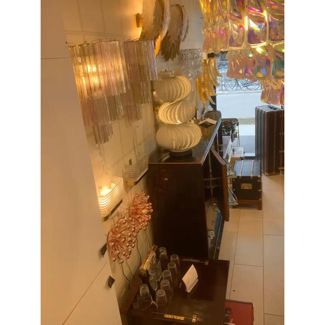 Mid-Century Swirling Medusa Table Lamp in White Steel and Aluminum from Valenti, 1990s For Sale - Image 18 of 18