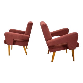 Vintage Armchairs, Former Czechoslovakia, 1960s, Set of 2 For Sale