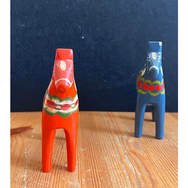 Vintage Swedish Dala Horse, 1960s, Set of 2 For Sale - Image 6 of 15