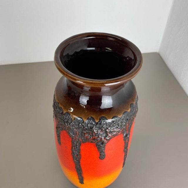 Crusty Fat Lava Vase from Scheurich, Germany, 1970s For Sale - Image 11 of 18