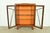 1920s Antique English Art Deco Carved Oak Bookcase or Display Cabinet, Circa 1920s For Sale - Image 5 of 12